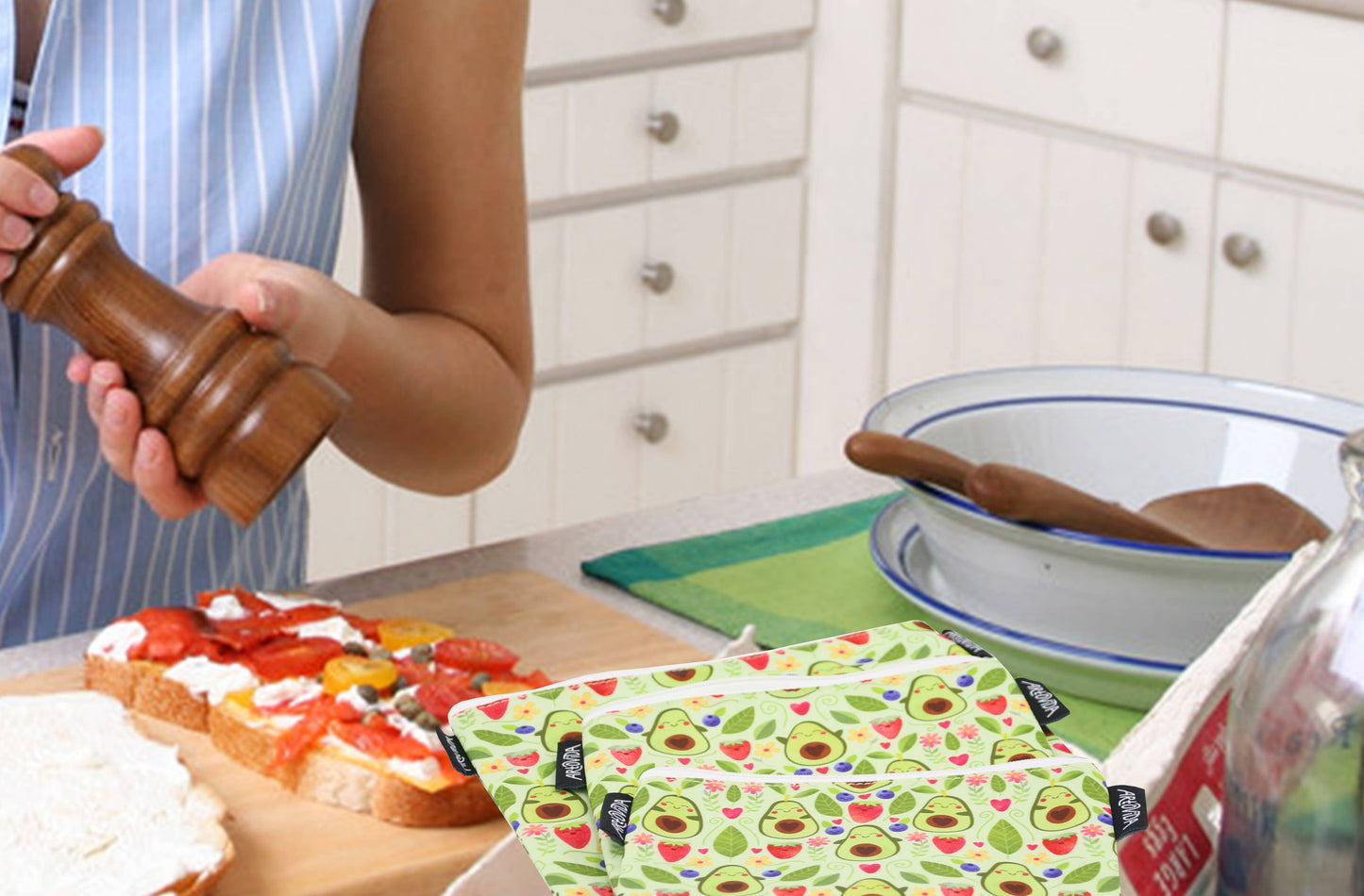 Baggie Set - Elisabeth Fredriksson - Avocado (Set of 3)