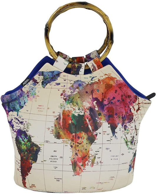 Bamboo Tote - Mark Ashkenazi - World Map