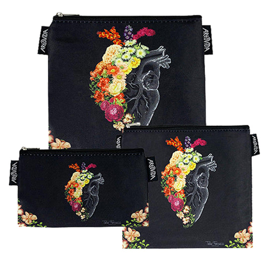Sandwich Baggie Set - Tobe Fonseca - Heart Flower (Set of 3)