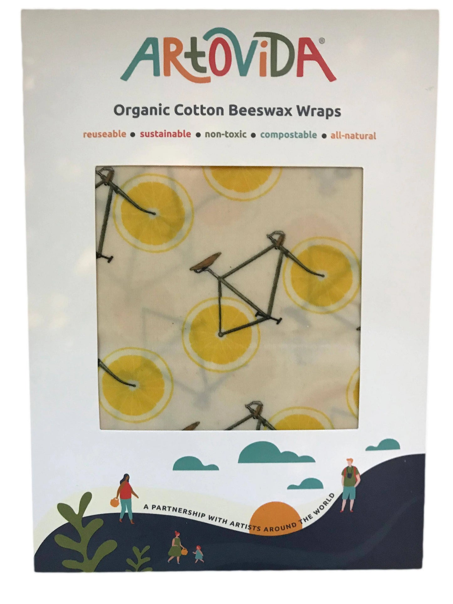 Beeswax Wraps - Florent Bodart - Zest (Set of 3) Artovida
