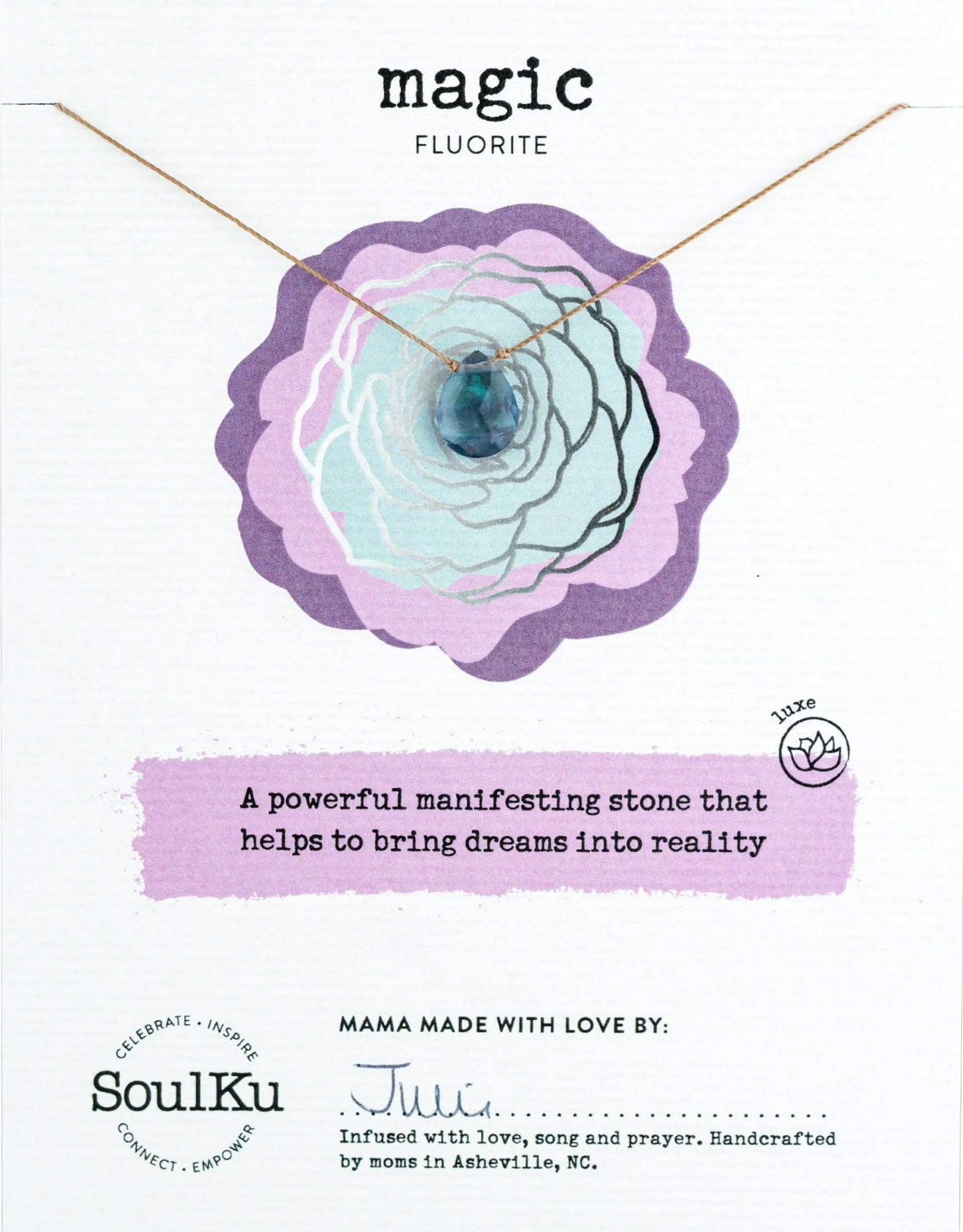 SoulKu - Fluorite Luxe Necklace for Magic SoulKu