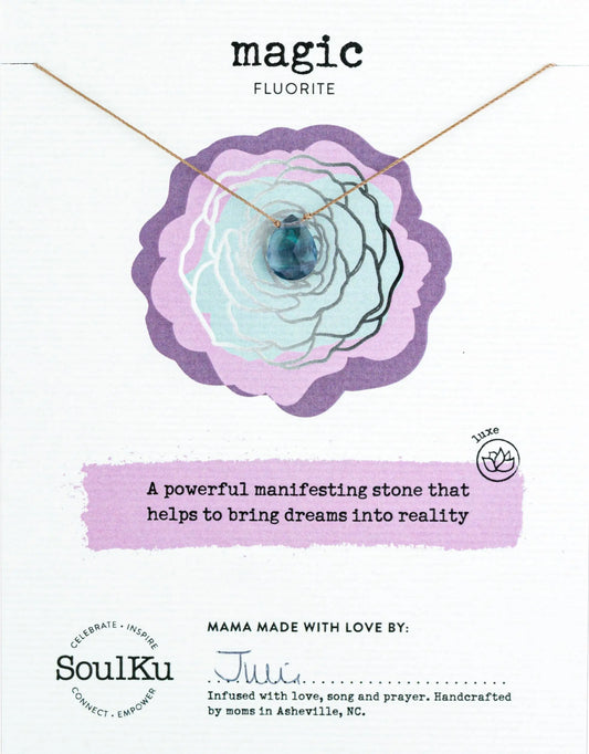 SoulKu - Fluorite Luxe Necklace for Magic SoulKu