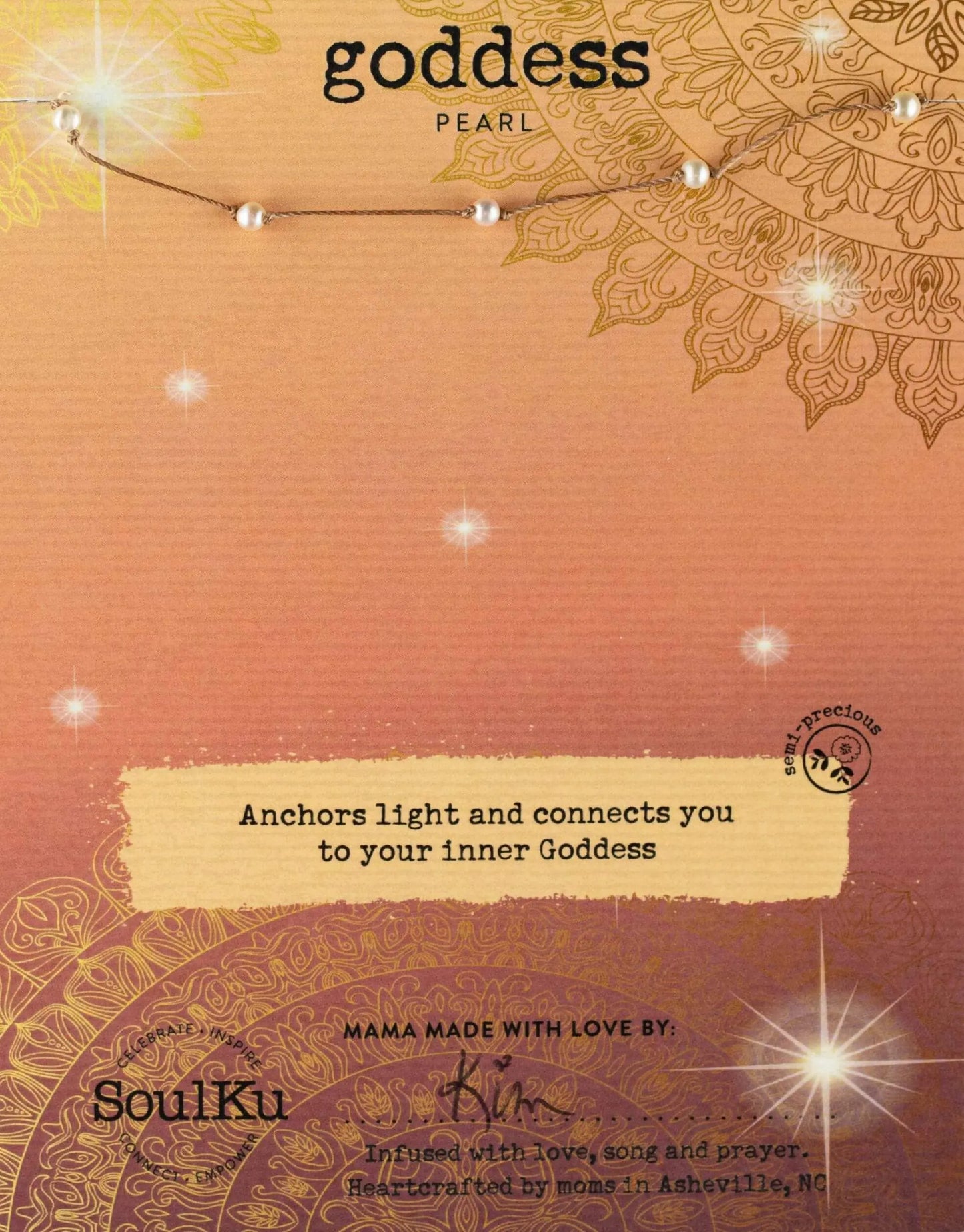 SoulKu - Multi Pearl Necklace – Dainty, Floating – Meaningful Gift SoulKu