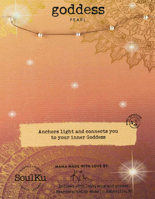 SoulKu - Multi Pearl Necklace – Dainty, Floating – Meaningful Gift SoulKu