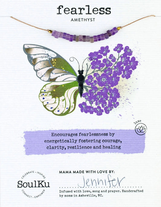 SoulKu - Amethyst Becoming Necklace for Fearless SoulKu