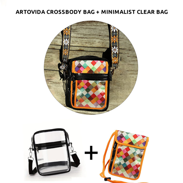 2 in 1 Clear Crossbody Bag - Danny Ivan - Pass This On