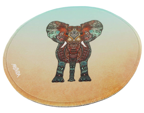 Mouse Pad - Monika Strigel - Boho Summer Elephant
