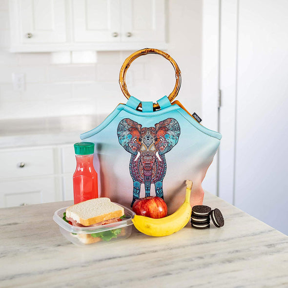 Bamboo Tote - Monika Strigel - Boho Summer Elephant