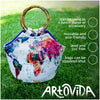 Bamboo Tote - Mark Ashkenazi - World Map