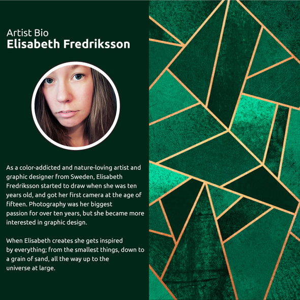 Luggage Tag - Elisabeth Fredriksson - Emerald & Copper