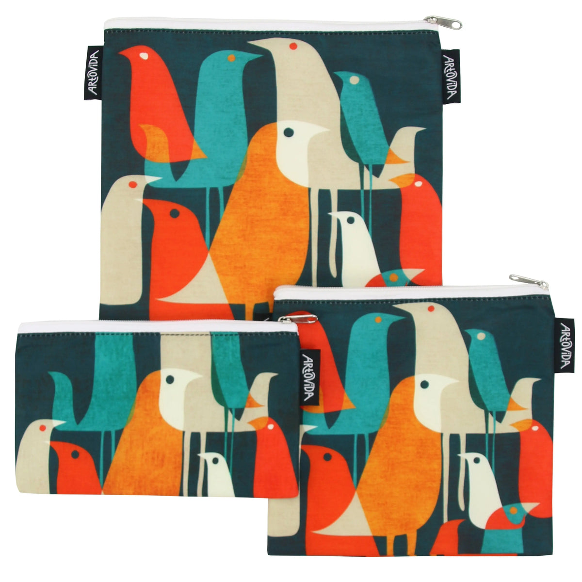 Sandwich Baggie Set - Budi Kwan - Flock of Birds (Set of 3) Artovida