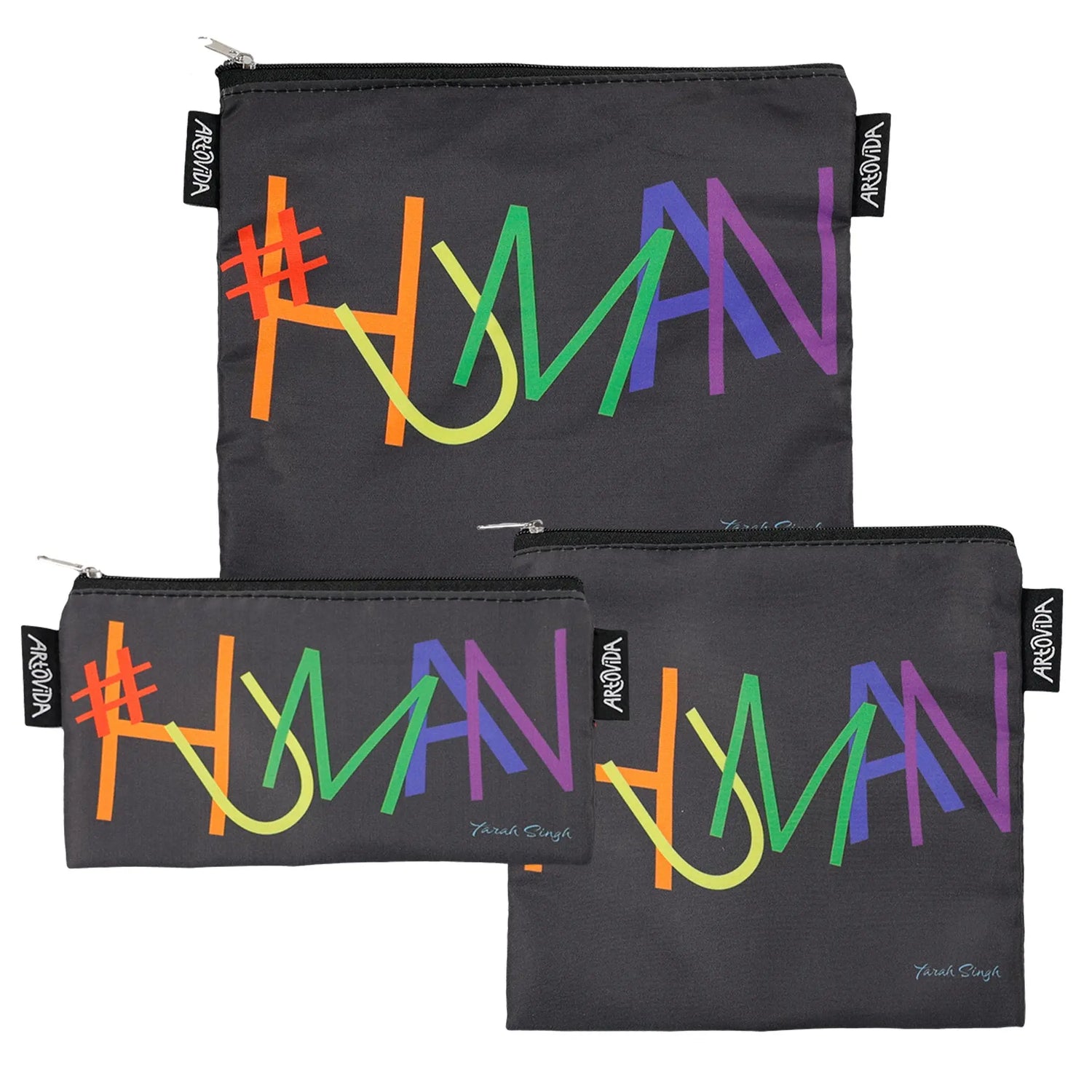 Sandwich Baggie Set - Tarah Singh - #HUMAN (Set of 3) Artovida