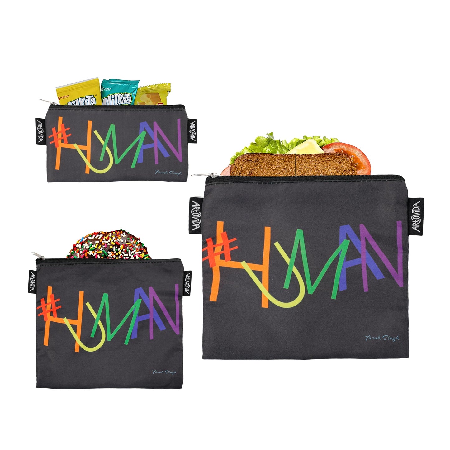 Sandwich Baggie Set - Tarah Singh - #HUMAN (Set of 3)