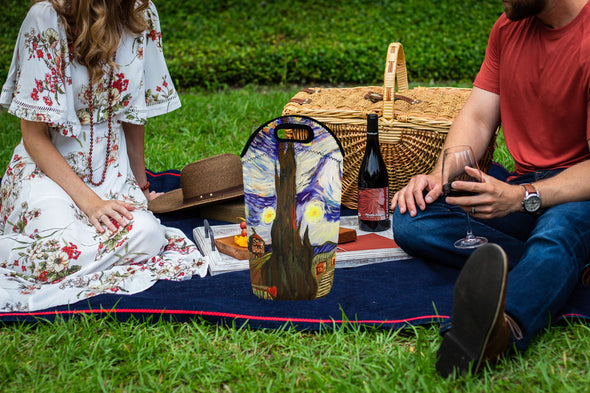 Neoprene 3-in-1 Wine Tote - Troy Wiley - Starry Night Asheville