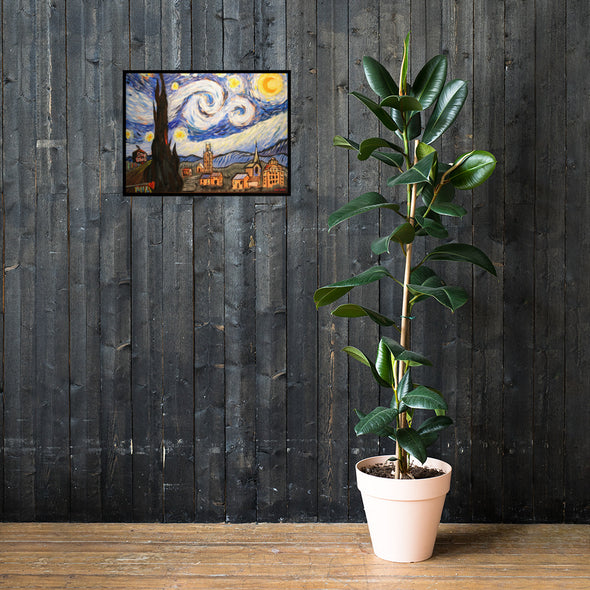 Ode to Van Gogh - Starry Night Asheville - Poster