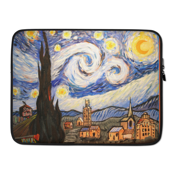 Ode to Van Gogh: Starry Night Asheville - Laptop Sleeve