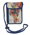 world map travel wallet